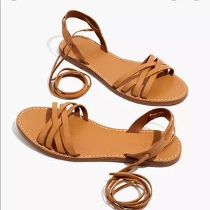 Madewell Boardwalk lace up sandals